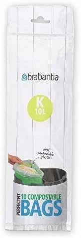 Brabantia Biologiškai suyrantys šiukšlių maišeliai K 10 L (ritinėlyje 10 maišelių)