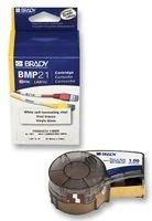 Brady M21-1000-427, permatoma, balta, lipni spausdintuvo etiketė, vinilinė, terminio perkėlimo, akrilinė, nuolatinė