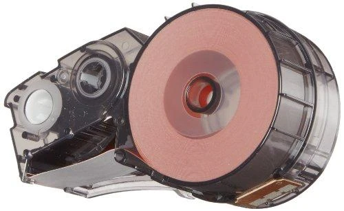 Brady M21-750-595-OR, oranžinė, lipni spausdintuvo etiketė, vinilo, terminio perkėlimo, akrilinė, nuolatinė