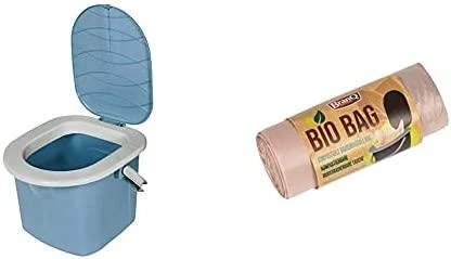 Toaleta BranQ 15,5 l kibirinis kelioninis tualetas, mėlynas