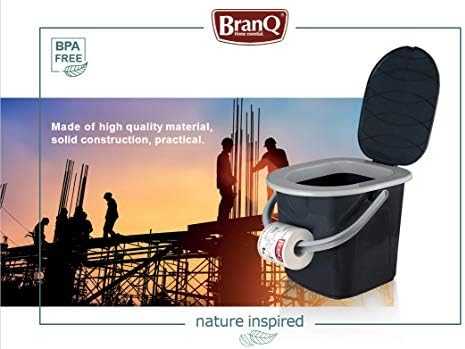Toaleta „BranQ“ 15,5 l kibirinis kelioninis tualetas