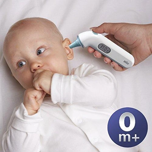 Braun Thermoscan 3 infraraudonųjų spindulių ausies termometras IRT3030 Atminties funkcija, Matavimo laikas 1 s, Baltas