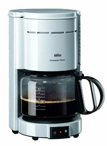 Braun lašelinis, pusiau automatinis kavos aparatas "Aromaster Classic"  KF 47/1, Baltas