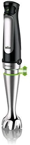 Braun MQ 7025X 0,6 L Panardinamas maišytuvas Juoda, Nerūdijančiojo plieno 1000 W