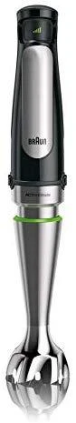 BRAUN Rankinis maišytuvas MQ 7035 X, 1000W, 0.6L, ActiveBlade, SmartSpeed, Inox/Juodas