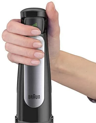 BRAUN Rankinis maišytuvas MQ 7035 X, 1000W, 0.6L, ActiveBlade, SmartSpeed, Inox/Juodas