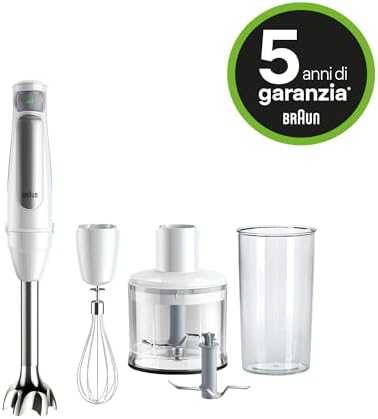 Braun MultiQuick 7 MQ7035IWH 0,6 L Panardinamas maišytuvas 1000 W Nerūdijančiojo plieno, Balta