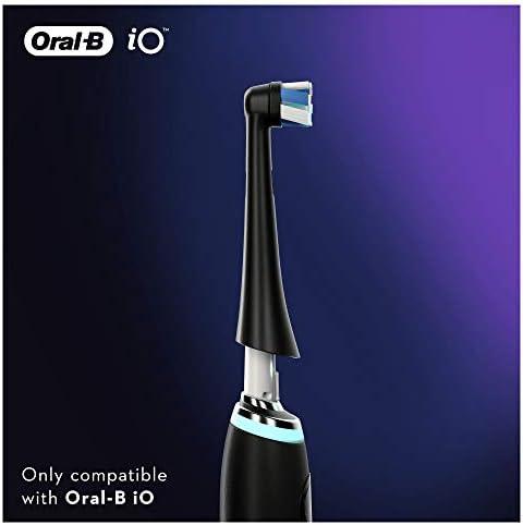 Oral-B | Clean Replaceable Dantų šepetėlis Heads | iO Refill Ultimate | Heads | Suaugusiems | Cordless | Šepetėlių skaičius galvutės įeina 4 | Juodas | Baltas