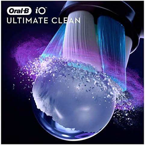 Oral-B | Clean Replaceable Dantų šepetėlis Heads | iO Refill Ultimate | Heads | Suaugusiems | Cordless | Šepetėlių skaičius galvutės įeina 4 | Juodas | Baltas