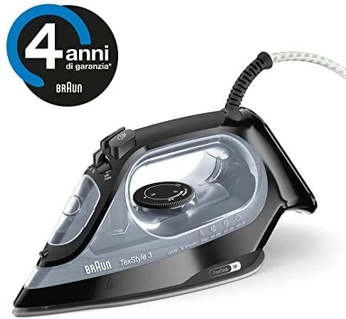 BRAUN TexStyle 3 Garų lygintuvas SI 3055 BK, Juodas