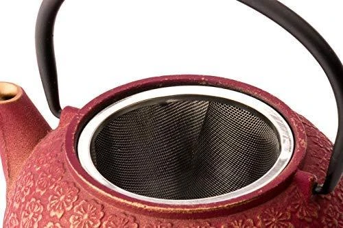Bredemeijer arbatinuko rinkinys Shanghai 0.6L G015PG su filtru (rožinis/auksinis)