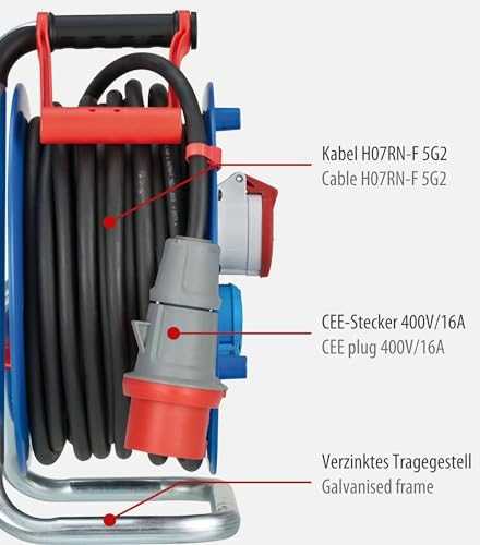 Elektrinis ilgiklis Brennenstuhl 30m 1CEE400V+2VDE RN 5x2,5 IP44