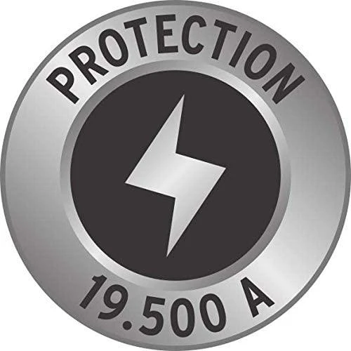 Brennenstuhl Secure-Tec 19.500A prailgintuvas su 6 lizdais ir apsauga nuo viršįtampių, 2m, pilkos spalvos