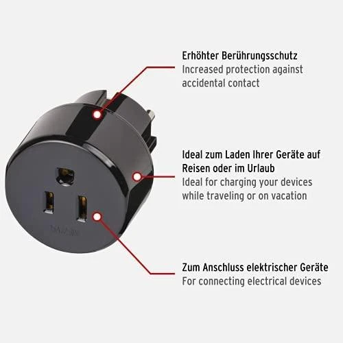Brennenstuhl kelioninis adapteris, JAV / japoniškas kištukas