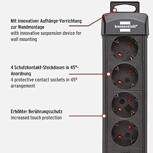 Buitinis ilgintuvas BRENNENSTUHL PREMIUM, 4 vietų, 1.8 m
