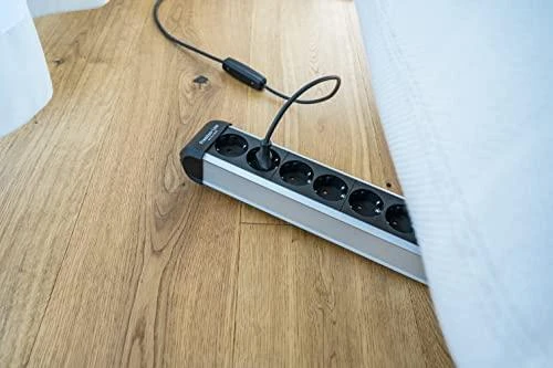 Buitinis ilgintuvas BRENNENSTUHL ALU-LINE, 6 vietų, 3m