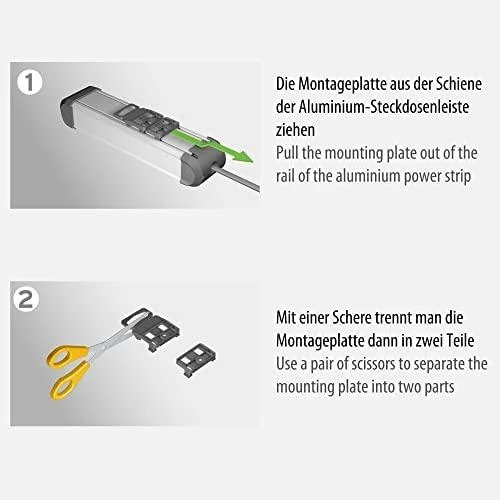 Buitinis ilgintuvas BRENNENSTUHL ALU-LINE, 6 vietų, 3m