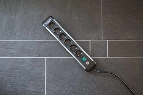 Buitinis ilgintuvas BRENNENSTUHL ALU-LINE, 6 vietų, 3m