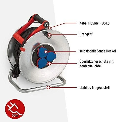Elektrinis ilgiklis Brennenstuhl 3VDE RR 3x1,5 GARANT S4