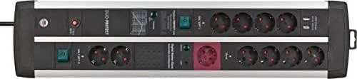 Carruzzo Brennenstuhl 1156057128 elektros tinklo ilgintuvas 3 m 8 AC išvestis(ys / čių) Vidaus Juoda