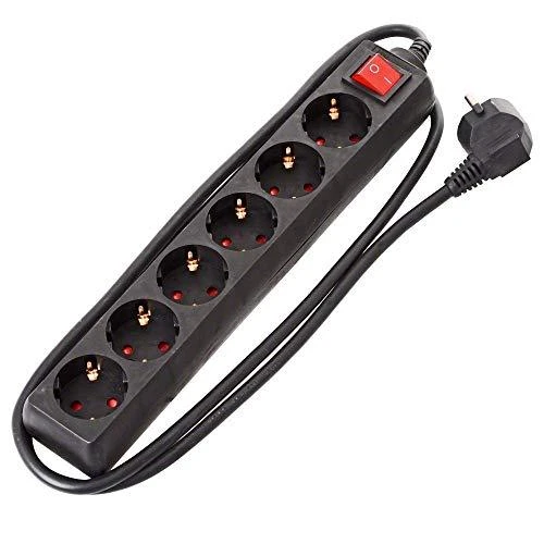 Brennenstuhl BAT maitinimo juosta 6 lizdai 1,4 m juoda (1550600416)