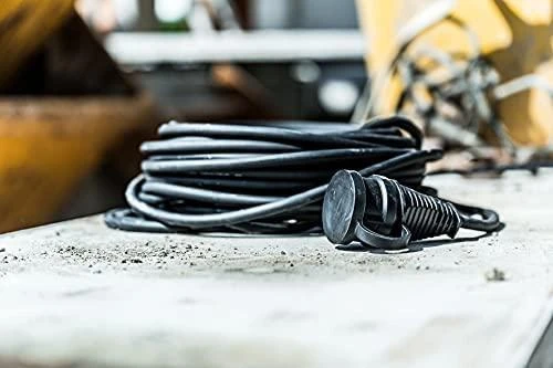 Brennenstuhl įžemintas guminis prailgintuvas, CEE 7/7, CEE 7/4 (Schuko), IP 44, 25m , Juodas 1161470 / DEL-118S