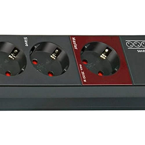 Brennenstuhl Secure-Tec, Ilgintuvas 6xCEE 7/4 lizdai, 1xCEE 7/7 jungtis, su jungtuku, viršįtampių apsauga, 3m kabelis, apsauga nuo augintinių, juodas 1159490966 / GT-438