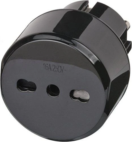 Brennenstuhl kelionių adapteris, juodas 16A/250V kištukas