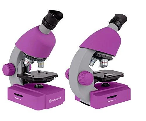 Mikroskopas Bresser Junior 40-640x - violetinis