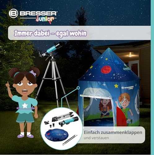 Teleskopas BRESSER JUNIOR 50/360 su palapine