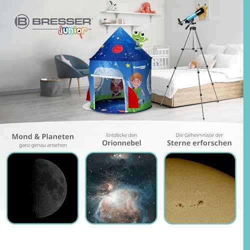 Teleskopas BRESSER JUNIOR 50/360 su palapine