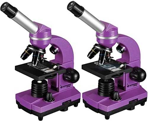 Mikroskopas Bresser Junior Biolux SEL 40–1600x, violetinis