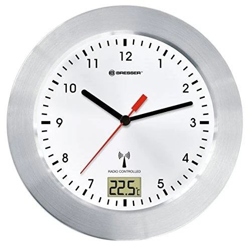 Bresser MyTime Bath radijo bangomis valdomas laikrodis (Baltas)