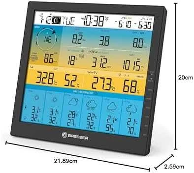BRESSER 7-in-1 6 dienų 4CAST PRO SF WIFI Saulės orų centras 7-in-1