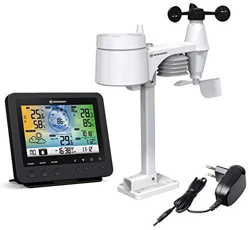 BRESSER WIFI spalvotas orų centras su 5in1 profi jutikliu