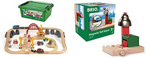 Brio Railway Brio rinkinys su traukinio bėgiais Railway deluxe, 33097