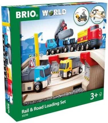 BRIO World 33210 - Rail & Road Kivenlastaus -junarata