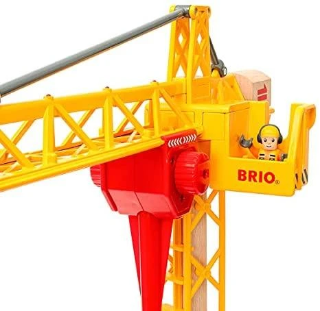 Brio geležinkelis BRIO statybinis kranas su šviesomis, 33835
