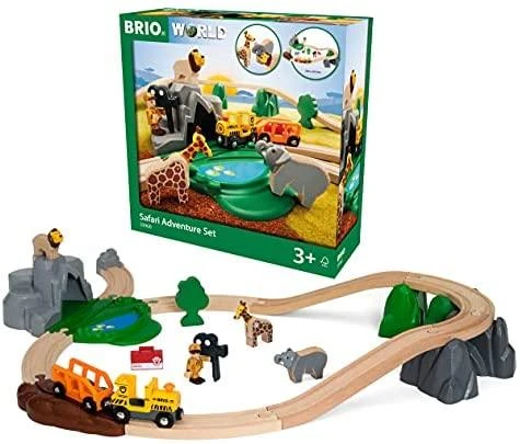 BRIO RAILWAY Safari nuotykių rinkinys, 33960