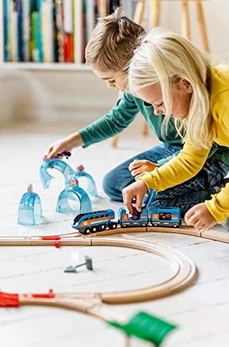 Brio Railway BRIO traukinio bėgių rinkinys Smart Tech Deluxe, 33972