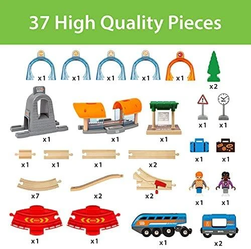 Brio Railway BRIO traukinio bėgių rinkinys Smart Tech Deluxe, 33972