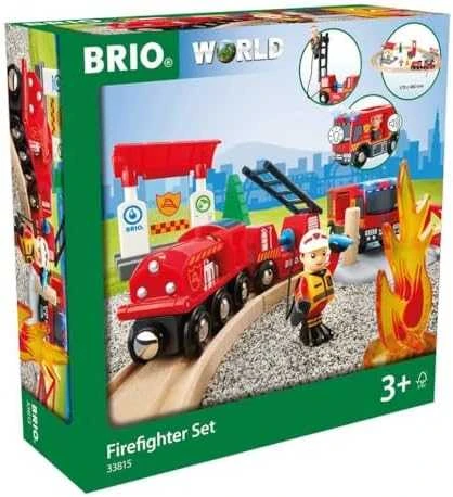 BRIO RAILWAY gaisrininkų rinkinys, 33815000