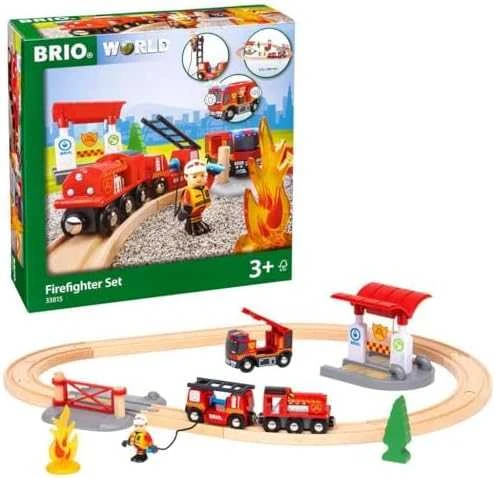 BRIO RAILWAY gaisrininkų rinkinys, 33815000