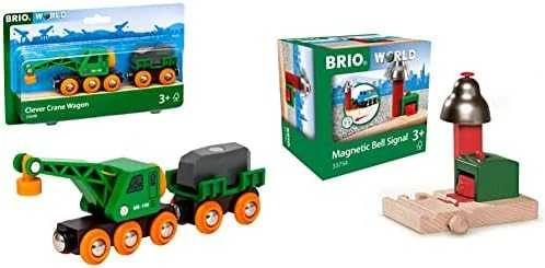 Ravensburger BRIO RAILWAY Kranas su vagonu 33698