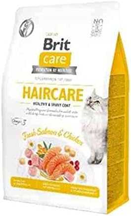 Brit Care Cat GF Haircare Healthy&Shiny Coat (lašiša&vištiena) 7kg