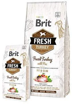Brit Fresh Dog su kalakutiena ir žirniais Light Fit&Slim 2,5kg