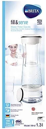 Vandenį filtruojantis grafinas Brita Fill&Serve Mind 1.3L (Baltas/Pilkas)