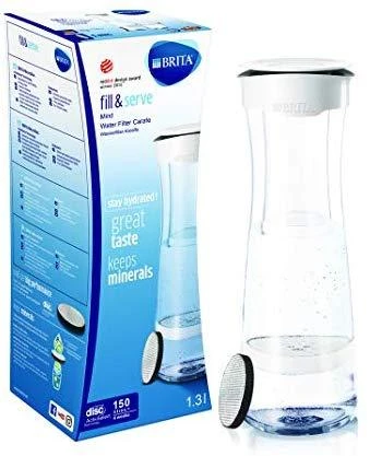 Vandenį filtruojantis grafinas Brita Fill&Serve Mind 1.3L (Baltas/Pilkas)