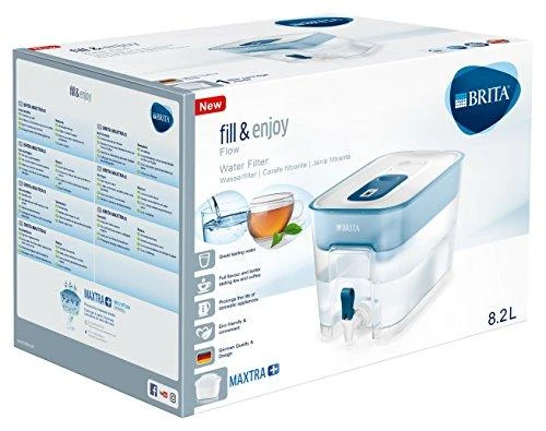 Vandens filtras-talpa BRITA FLOW, 8,2L, mėlynos spalvos