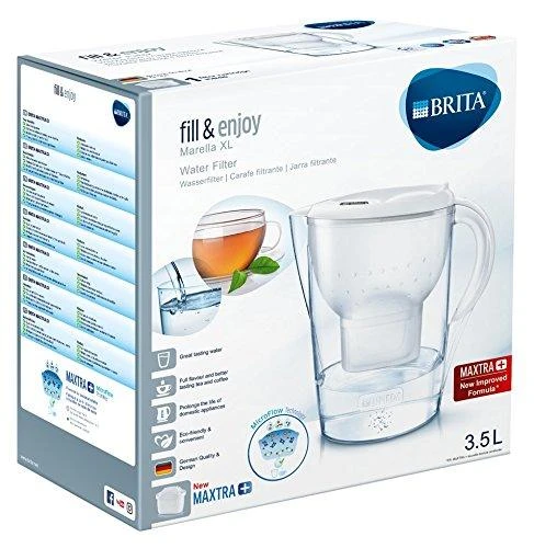 BRITA fill&enjoy Marella XL 3.5L Baltas + 1 filtro kasetė MAXTRA+